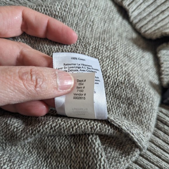 Eddie Bauer 100% cotton Brown Pullover Sweater Men’s Size XL - NWOT - Picture 13 of 13